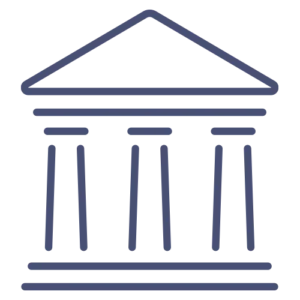 taxes icon - a government building with large columns